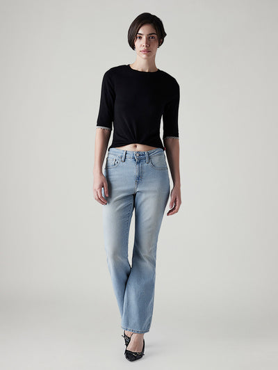 levi's Women's 726 Light Blue Flared Fit High Rise Jeans-picture-25