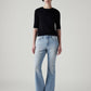 Women's 726 Light Indigo Flared Fit High Rise Jeans - Front View