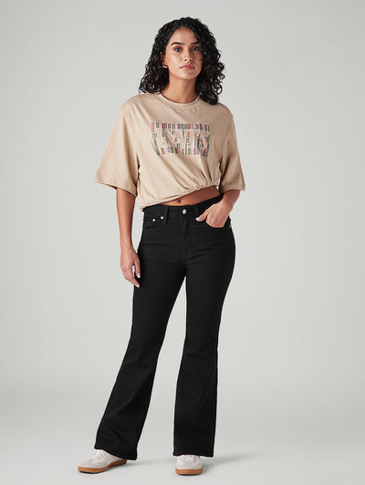 Womens 726 High Rise Flared Fit Cotton Stretch blend Jeans-image-17