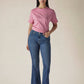 Womens 726 High Rise Flared Fit Cotton Stretch blend Jeans - Front View