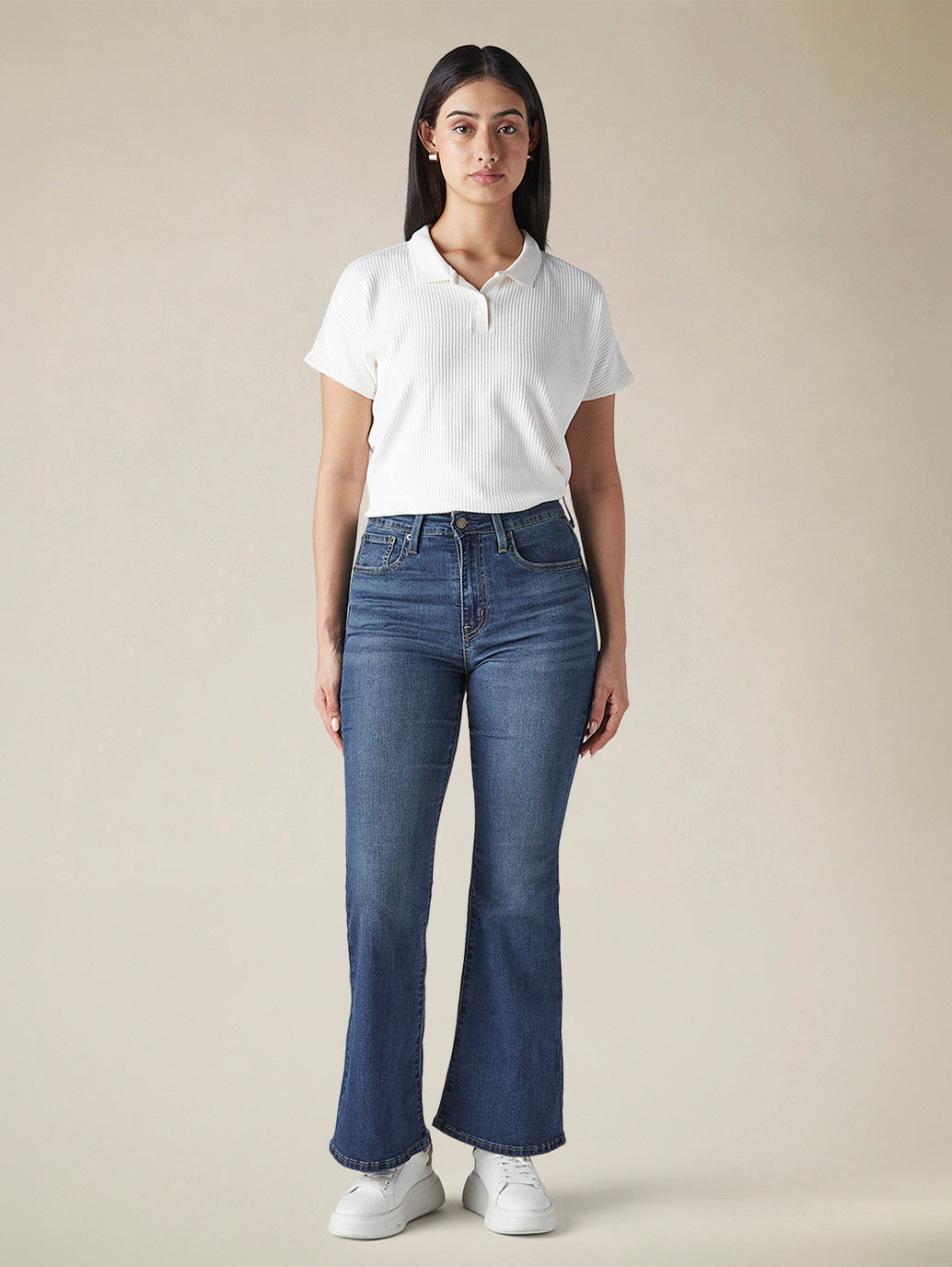 Women's 726 Indigo Flared Fit High Rise Jeans - daa753e3-2826-478c-a80d-50b8293f6f13 View
