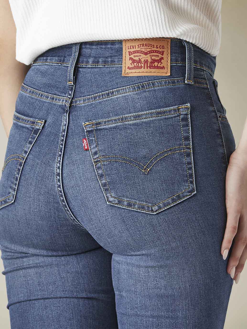 Women's 726 Indigo Flared Fit High Rise Jeans - f67d22dc-ae96-4fdc-947f-11fc18a548a2 View