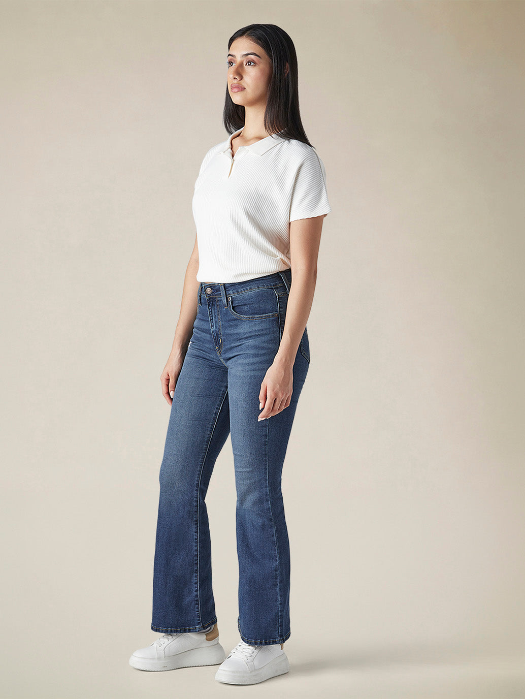 Women's 726 Indigo Flared Fit High Rise Jeans - 9e4082ef-6599-4737-8c28-14fc699d0a89 View