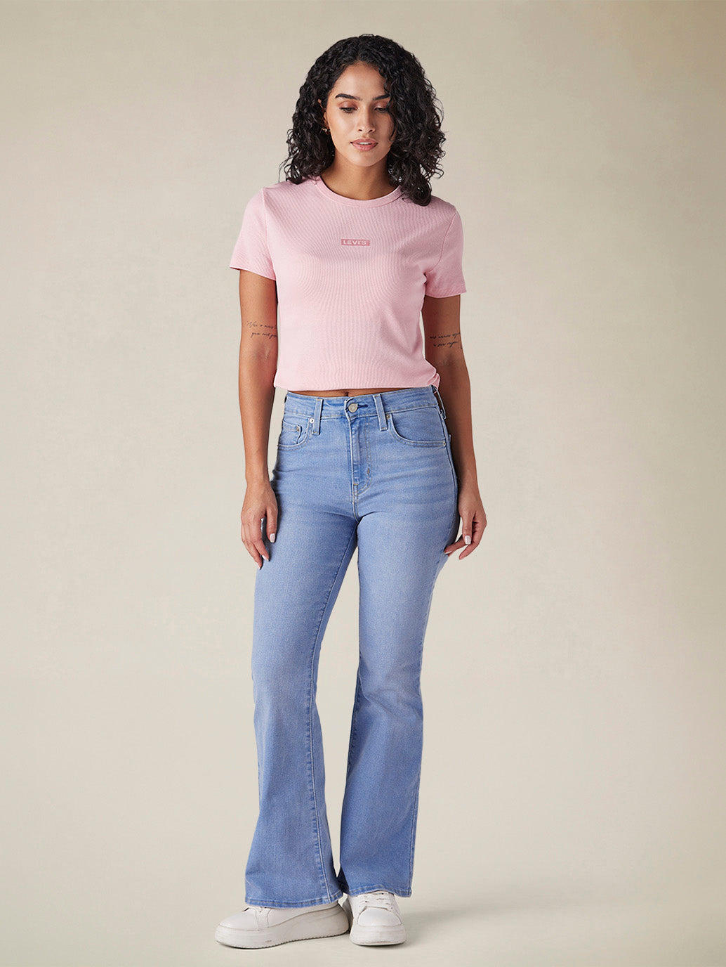 Womens 726 High Rise Flared Fit Cotton Stretch blend Jeans - 40b3df6f-9128-4cc7-8197-d9ab4c02bb8b View