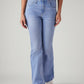 Womens 726 High Rise Flared Fit Cotton Stretch blend Jeans - Front View