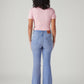 Womens 726 High Rise Flared Fit Cotton Stretch blend Jeans - Back View