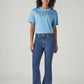 Women's 726 Blue Flared Fit High Rise Jeans - Front View