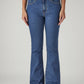 Women's 726 Blue Flared Fit High Rise Jeans - Front View