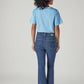 Women's 726 Blue Flared Fit High Rise Jeans - Back View