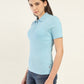 Women's Solid Slim Fit Polo T-Shirt - Side View
