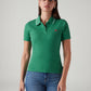 Women's Solid Green Slim Fit Polo Ribbed T-shirt - 75842477-a962-4e99-a48c-18ed86c91120 View