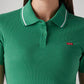 Women's Solid Green Slim Fit Polo Ribbed T-shirt - 0c7a6b5e-2567-4c5d-a7d5-bf06896db970 View