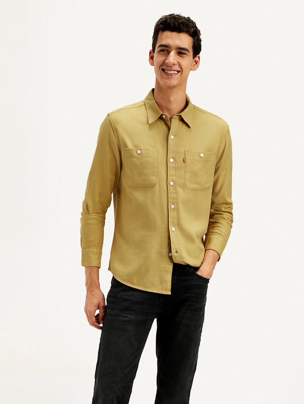 Men's Solid Slim Fit Shirt - Styleshot View