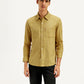Men's Solid Slim Fit Shirt - Front View
