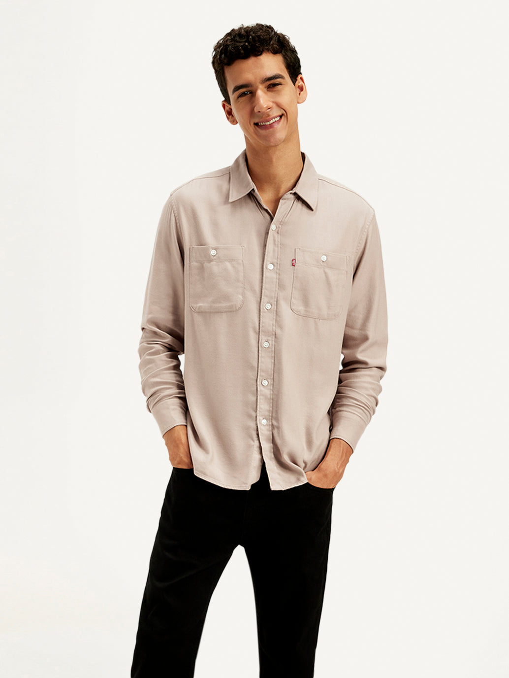 Men's Solid Slim Fit Shirt - Styleshot View