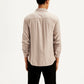 Men's Solid Slim Fit Shirt - Back View