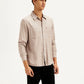 Men's Solid Slim Fit Shirt - Side View