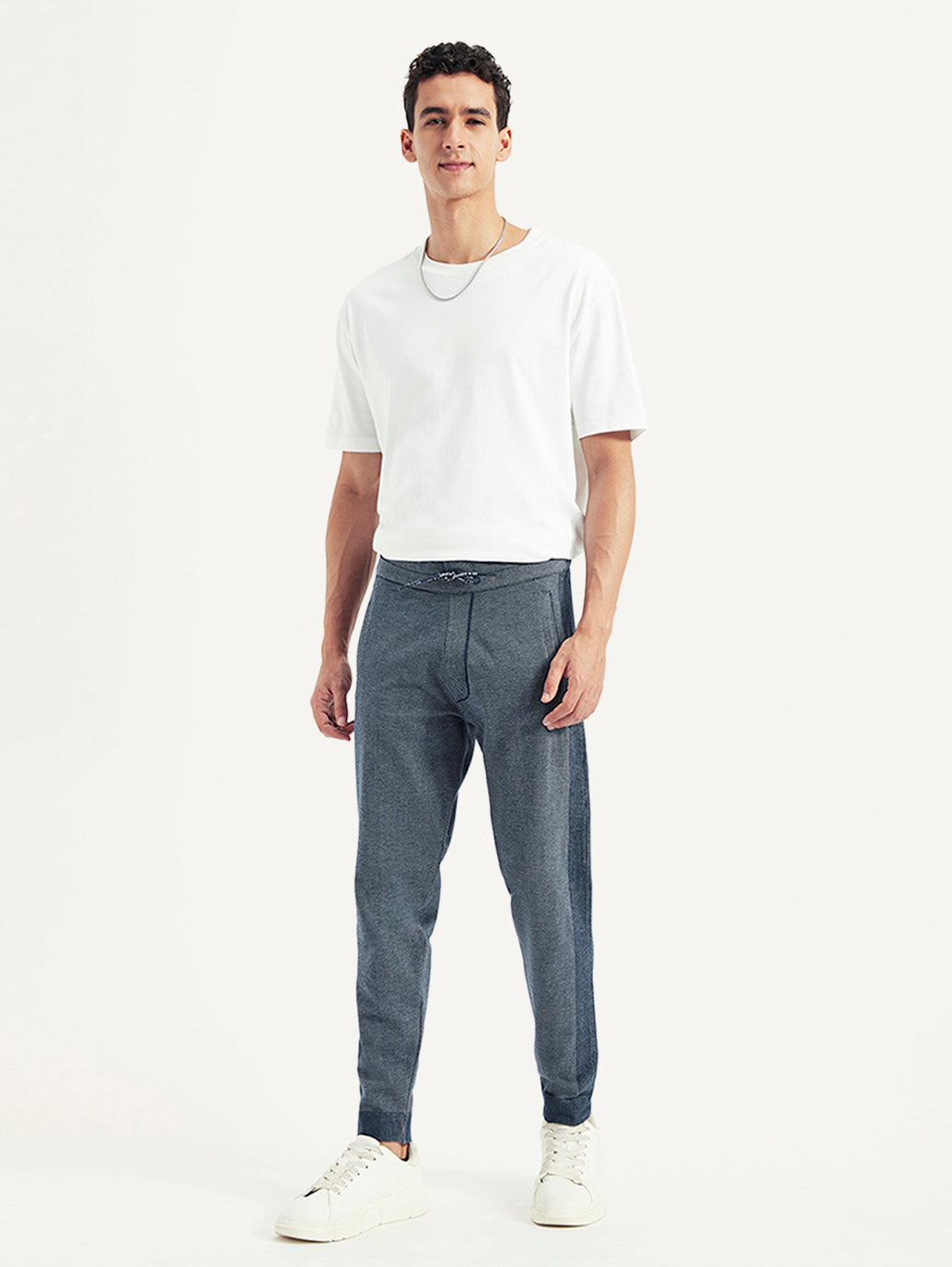 Men's Blue Regular Fit Jogger