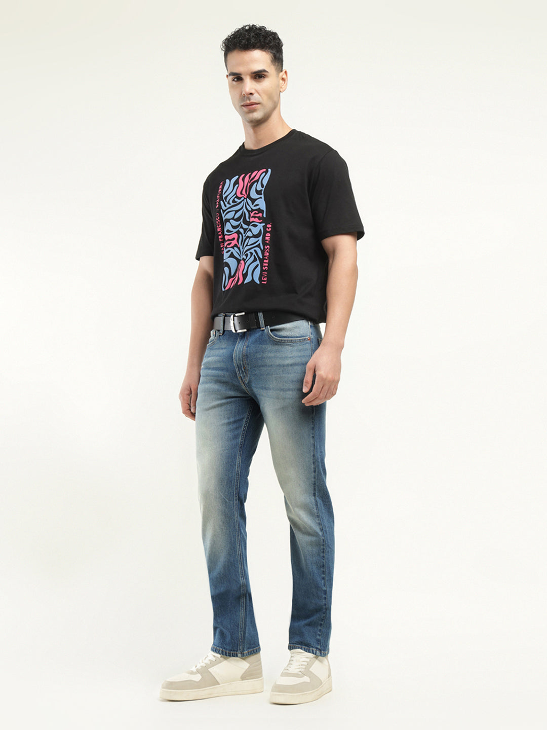 Men's 513 Indigo Slim Straight Fit Mid Rise Jeans