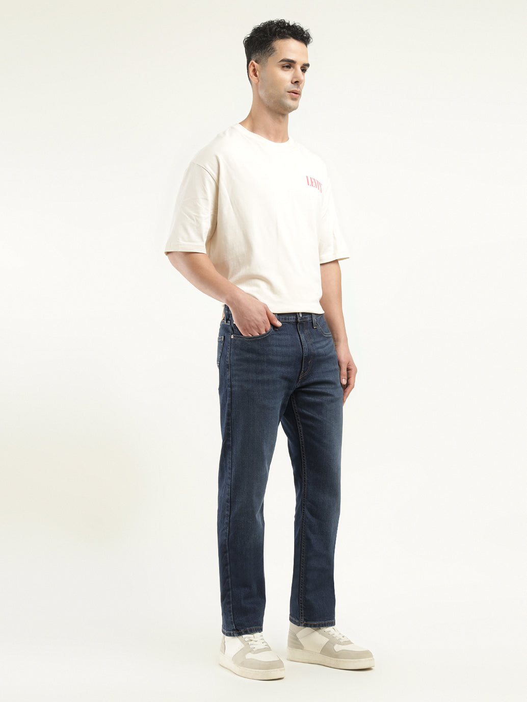 Men's 513 Indigo Slim Straight Fit Mid Rise Jeans