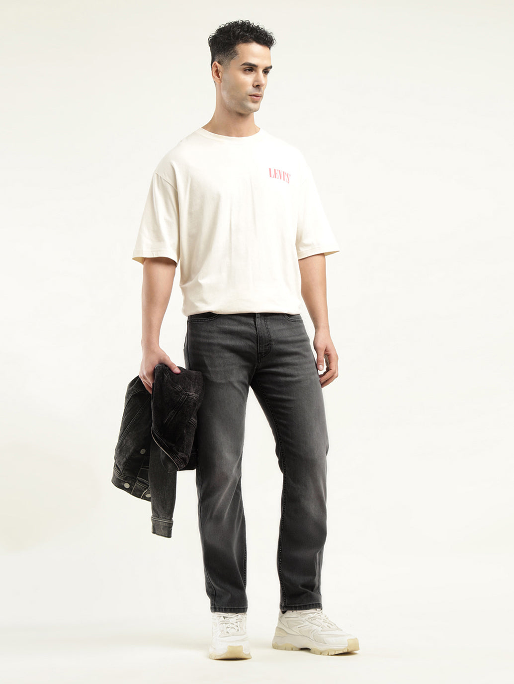 Men's 513 Black Slim Straight Fit Mid Rise Jeans