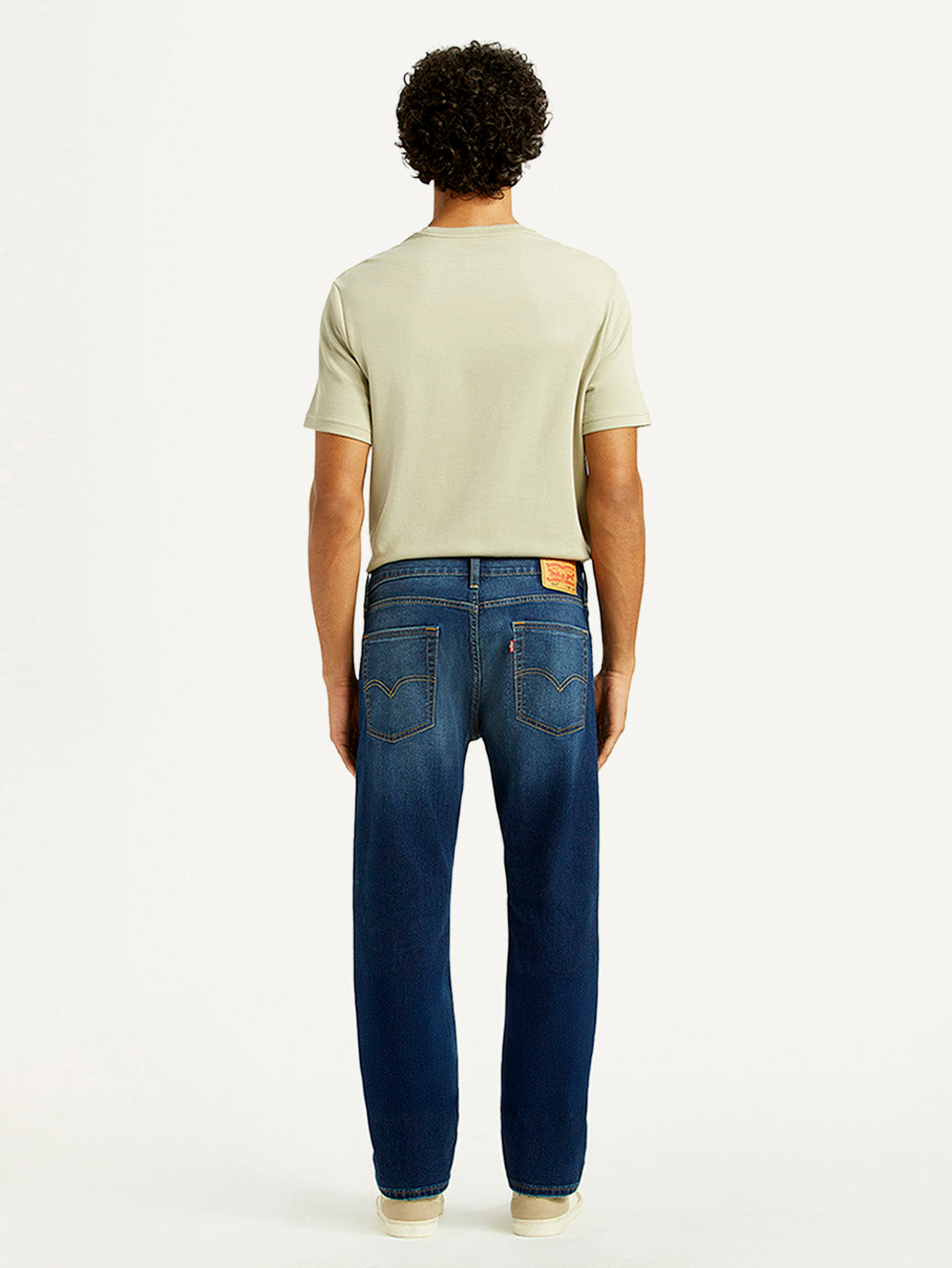 Men's 513 Dark Indigo Slim Straight Fit Mid Rise Jeans - Back View