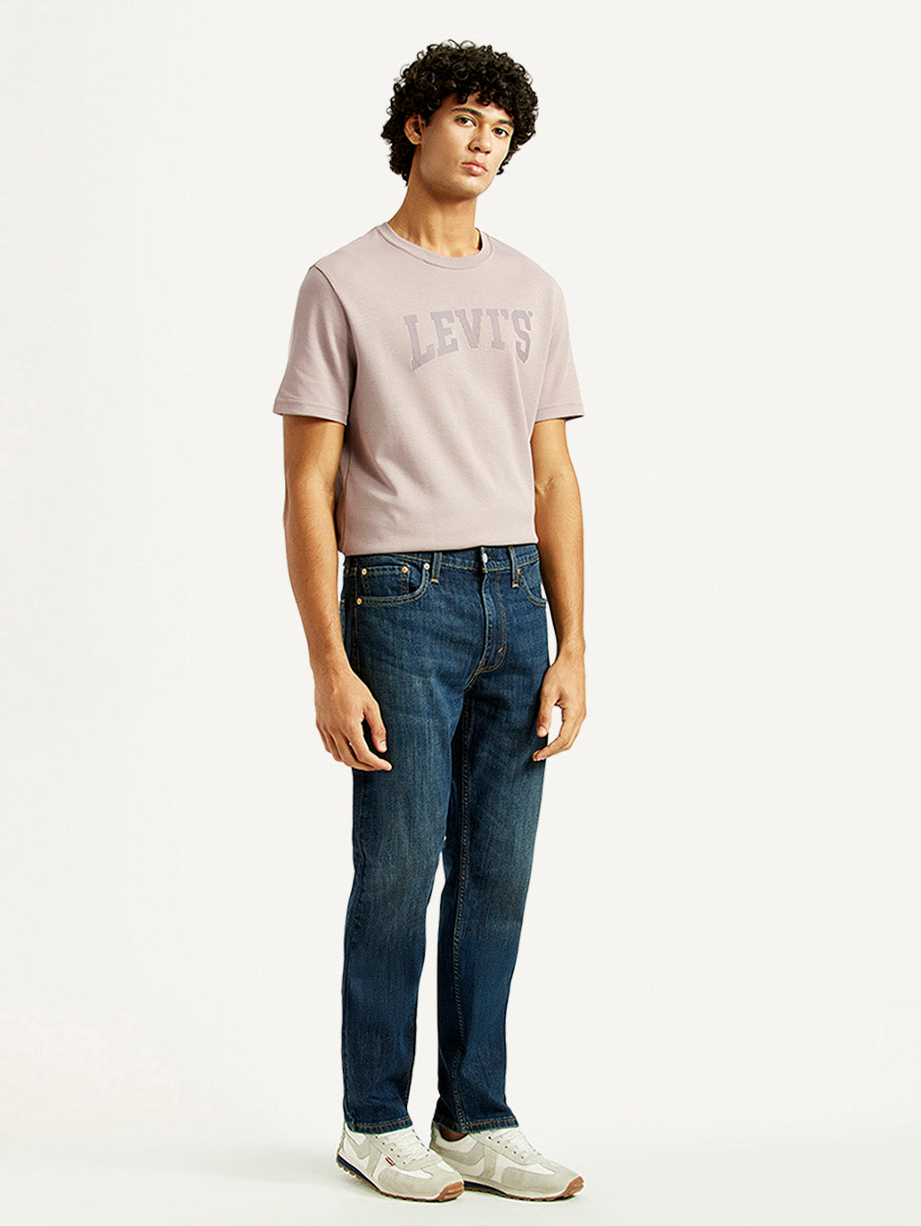 Men's 513 Dark Indigo Slim Straight Fit Mid Rise Jeans - Side View