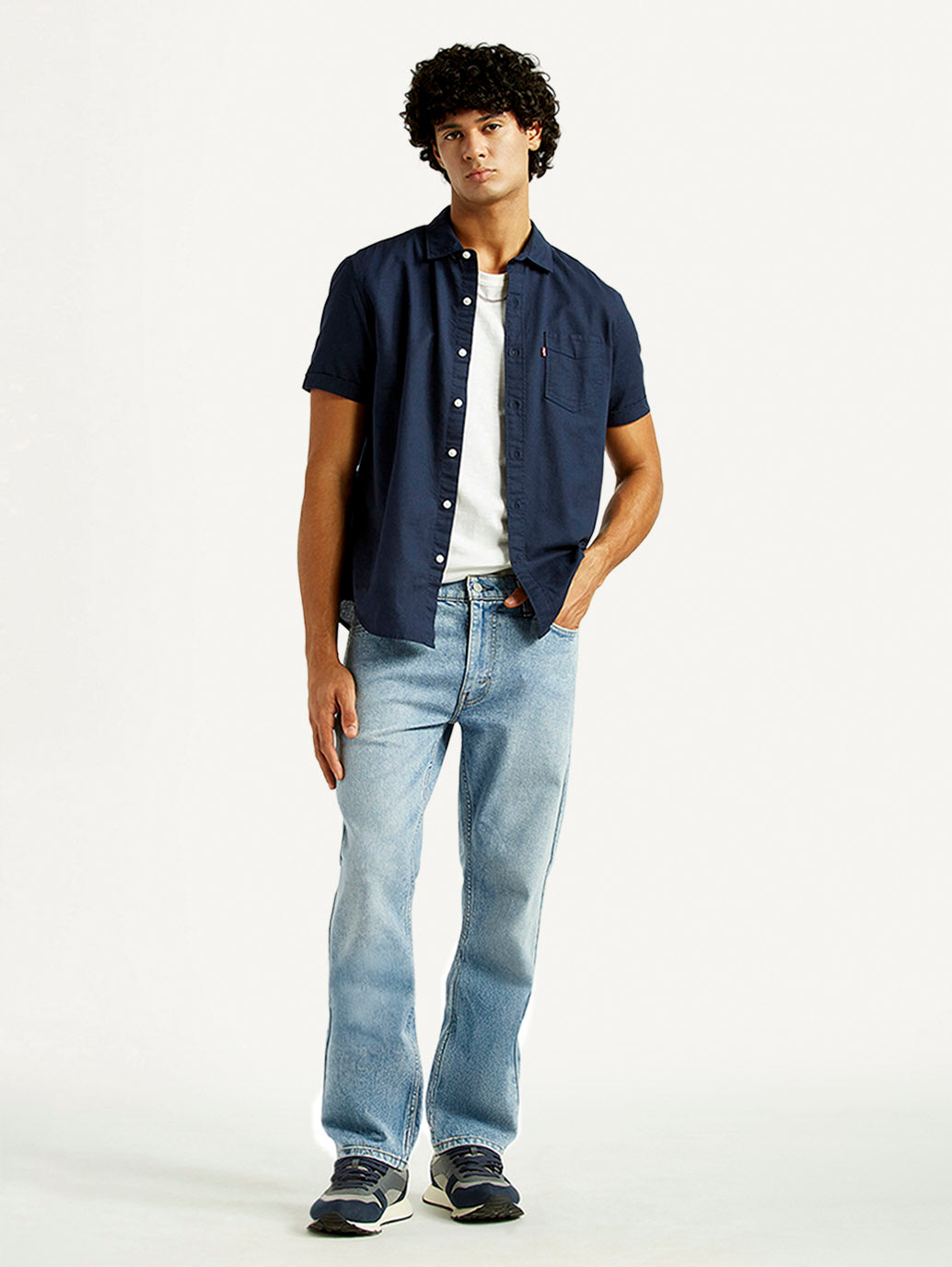 Men's 513 Light Indigo Slim Straight Fit Mid Rise Jeans