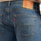 Men's 513 Med Indigo Slim Straight Fit Mid Rise Jeans - Detail View