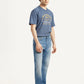 Men's 513 Light Indigo Slim Straight Fit Mid Rise Jeans - Side View
