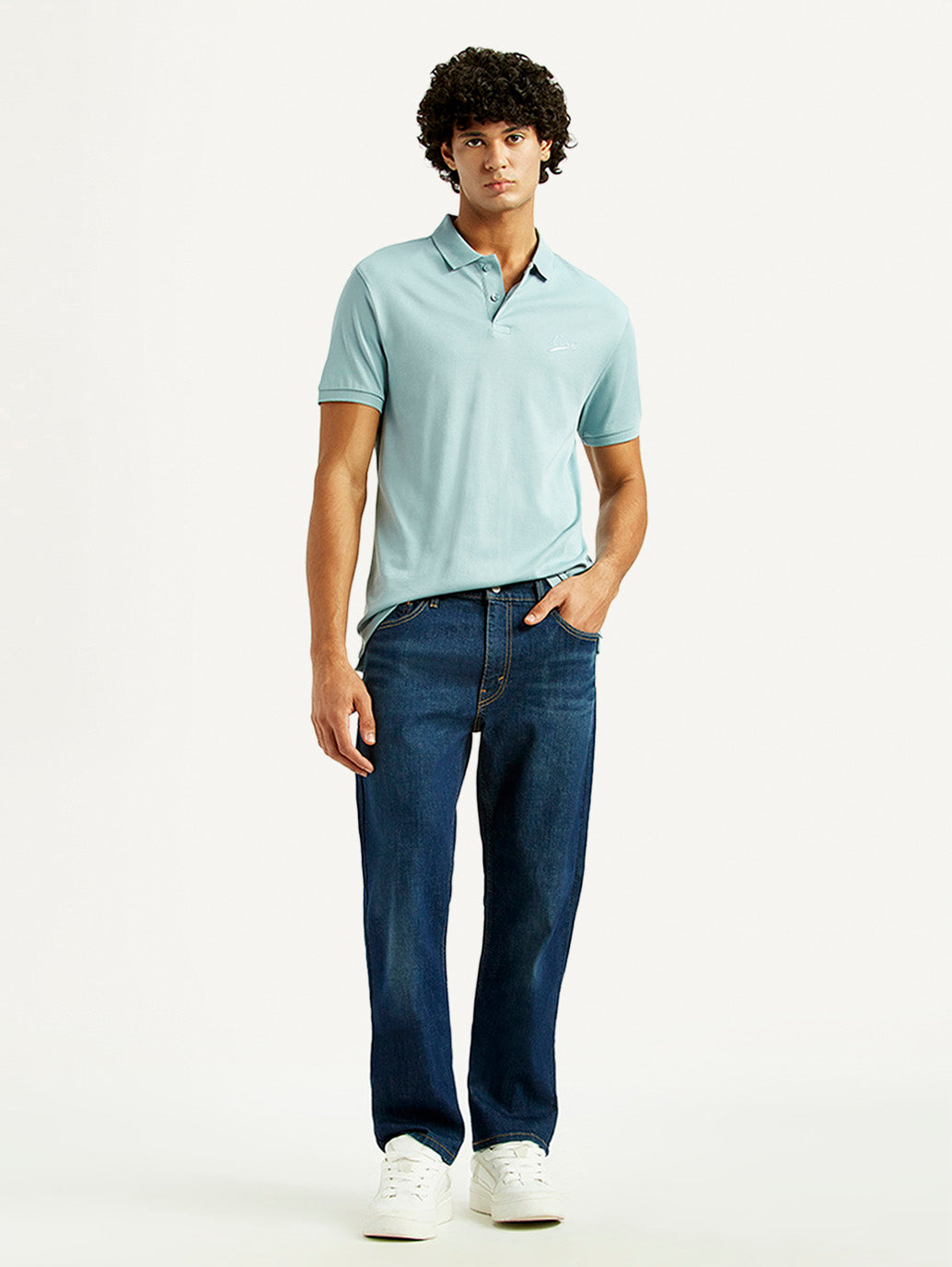 Men's 513 Dark Indigo Slim Straight Fit Mid Rise Jeans