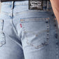 Men's 513 Light Blue Slim Straight Fit Mid Rise Jeans - Detail View