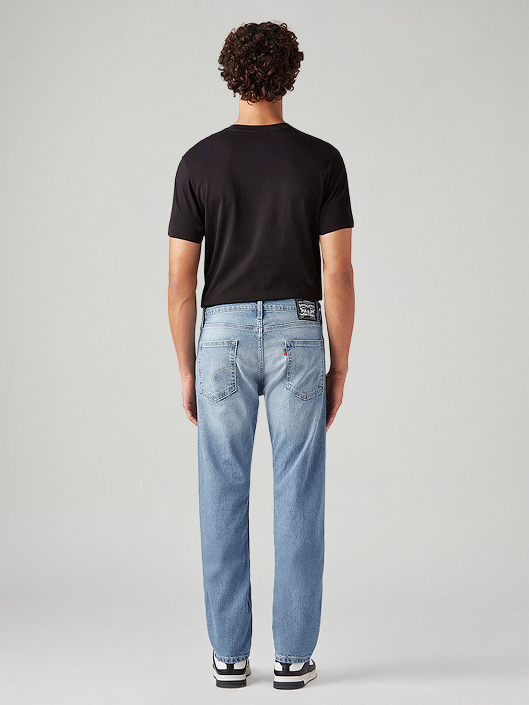 Men's 513 Light Blue Slim Straight Fit Mid Rise Jeans - Back View