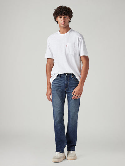 levi's Men's 513 Blue Slim Straight Fit Mid Rise Jeans-picture-18