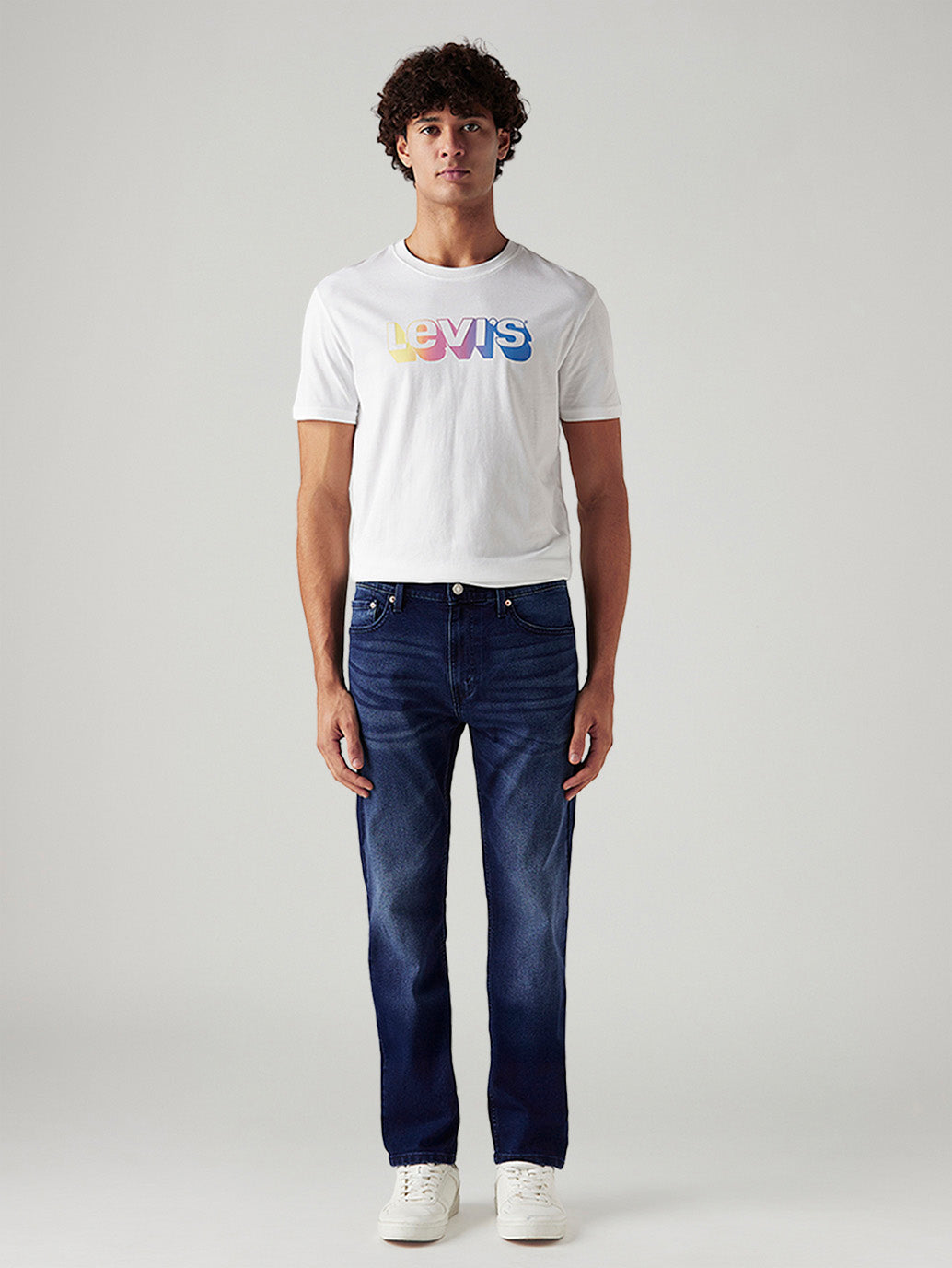 Men's 513 Dark Indigo Slim Straight Fit Mid Rise Jeans - Front View
