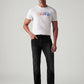 Men's 513 Black Slim Straight Fit Mid Rise Jeans - Front View