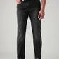 Men's 513 Black Slim Straight Fit Mid Rise Jeans - Front View