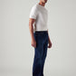 Men's 513 Dark Blue Slim Straight Fit Mid Rise Jeans - Side View