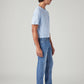 Men's 513 Light Blue Slim Straight Fit Mid Rise Jeans - Side View
