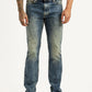 Men's Tinted 513 Blue Slim Tapered Fit Mid Rise Jeans - Front View