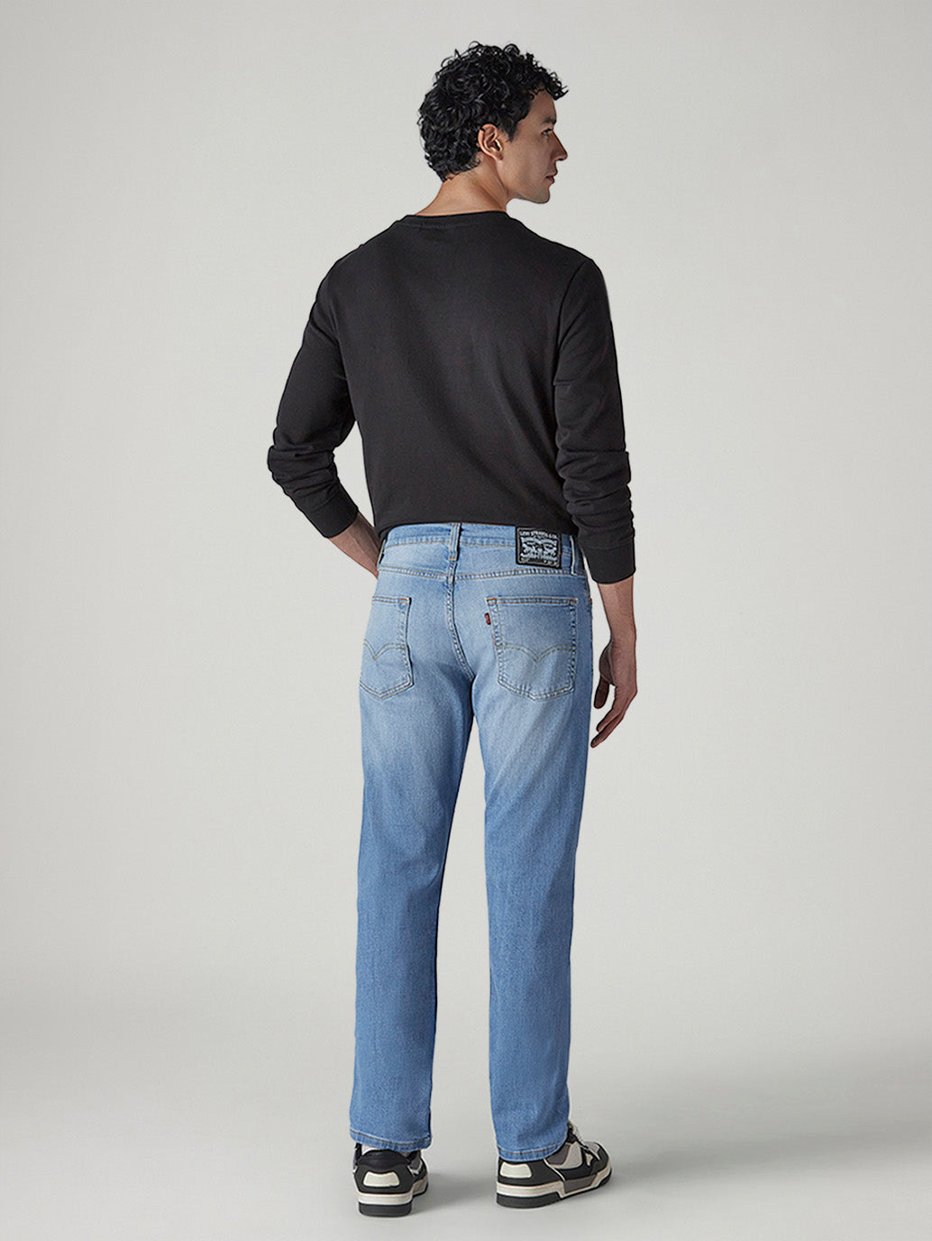 Men's 513 Light Indigo Slim Straight Fit Mid Rise Jeans - Back View