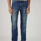 Men's 513 Blue Slim Straight Fit Mid Rise Jeans - Front View