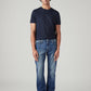 Men's 513 Blue Slim Straight Fit Mid Rise Tinted Jeans - Front View