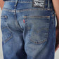 Men's 513 Blue Slim Straight Fit Mid Rise Tinted Jeans - 20 View