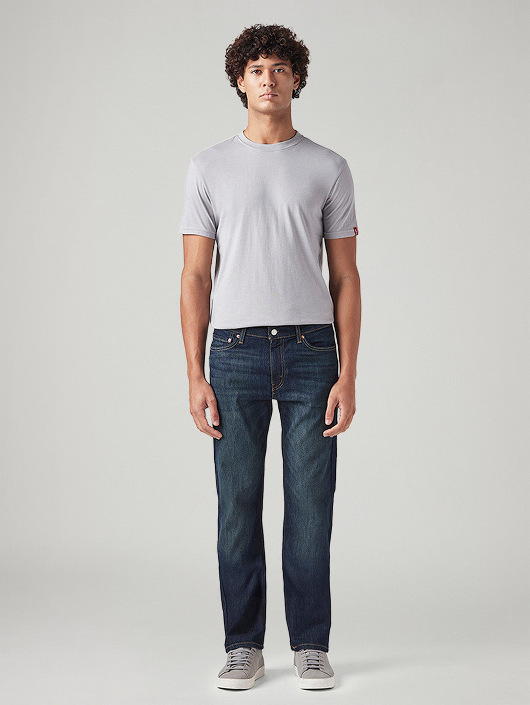 Men's 513 Dark Indigo Slim Straight Fit Mid Rise Tinted Jeans - Front View