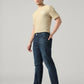 Men's 513 Dark Blue Slim Straight Fit Mid Rise Jeans - 01 View