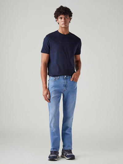 levi's Men's 513 Light Blue Slim Straight Fit Mid Rise Jeans-picture-18