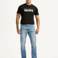 Men's 513 Light Blue Slim Tapered Fit Mid Rise Jeans - Front View