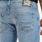 Men's 513 Light Blue Slim Tapered Fit Mid Rise Jeans - Detail View