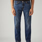 Men's 513 Blue Slim Straight Fit Mid Rise Jeans - Front View